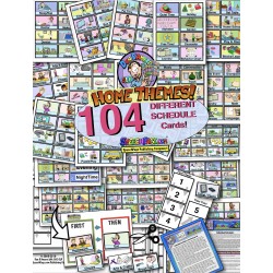 INDIVIDUAL HOME Picture Schedule 104 Cards! W/ Ideas & 20 Display Page Options!